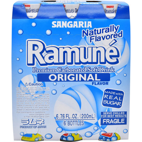 Sangaria Soft Drink, Carbonated, Ramune