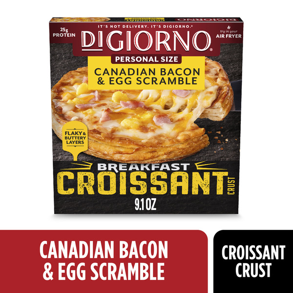 DiGiorno Frozen Pizza Croissant Crust Canadian Bacon Egg Same-Day