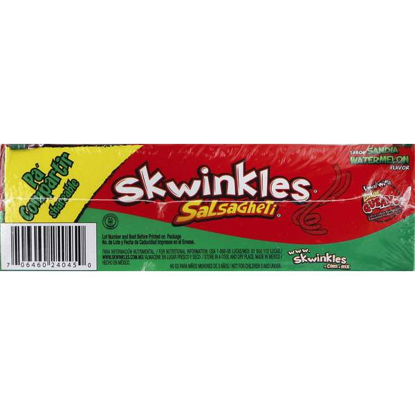 Skwinkles Candy Strips, Watermelon Flavor, Hot
