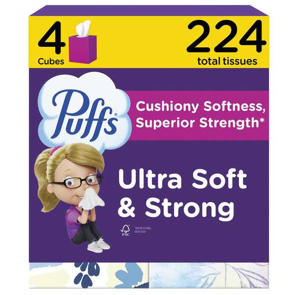 Puffs Ultra Soft Facial Tissues