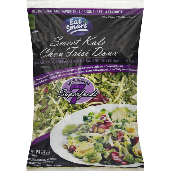 Eat Smart Vegetable Salad Kit, Sweet Kale (28 oz bag) Instacart