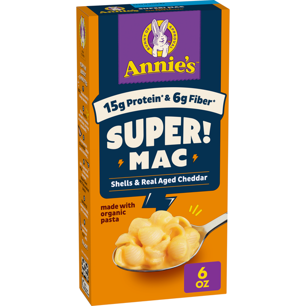 Annie's Super! Mac Shells and Real Aged Cheddar