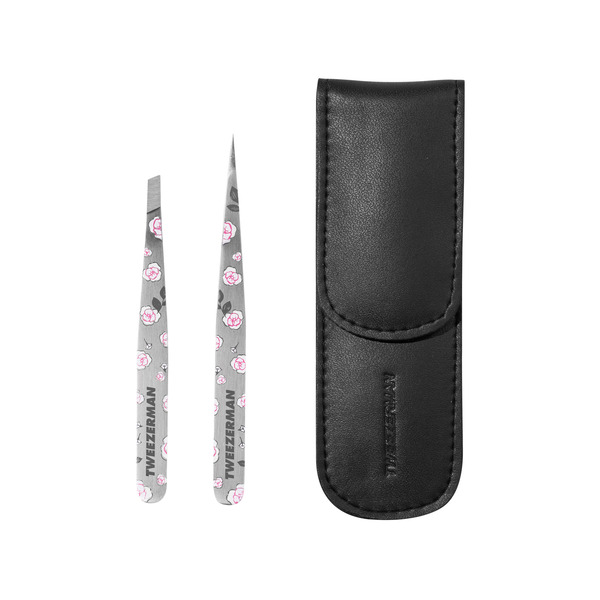 Tweezerman Rose Painted Petite Tweezer Set