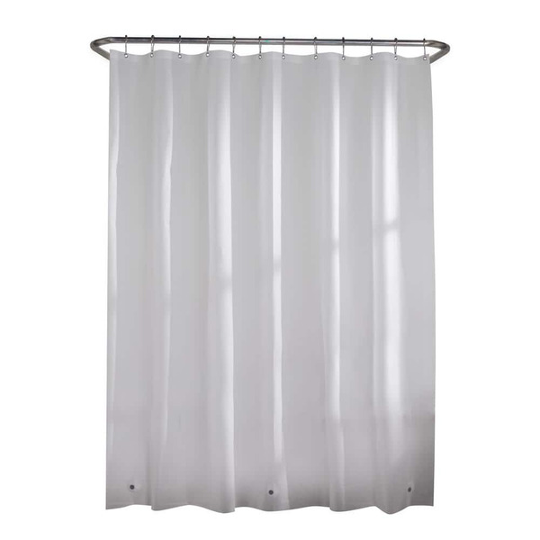 Glacier Bay 70 In. W X 72 In. L Frosted Clear Peva Premium 8-gauge Shower Curtain Liner