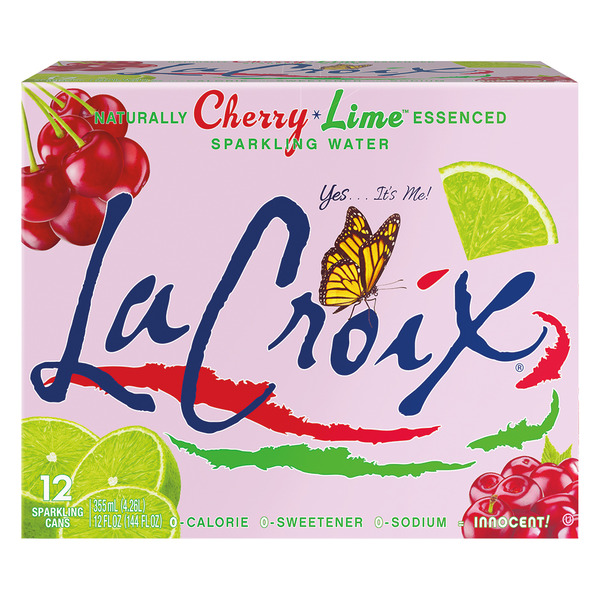 Lime Country LC Streamer 0.6 ② LaCroix Naturally Cherry Lime Essenced Sparkling Water Same