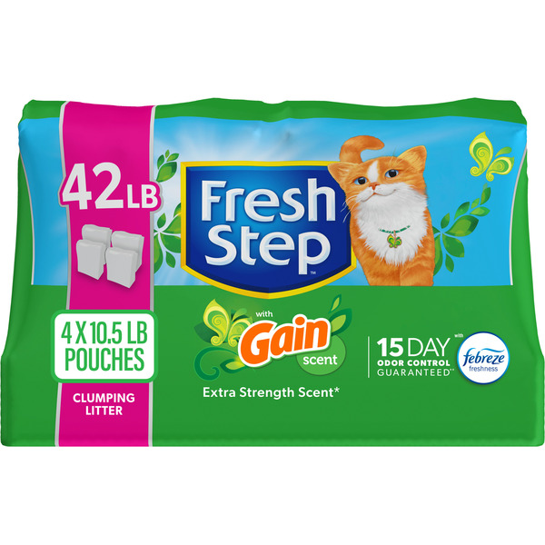 Fresh Step Clumping Litter With Febreze Gain Freshness