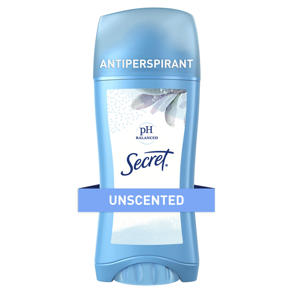 Secret Unscented Invisible Solid Antiperspirant and Deodorant Same