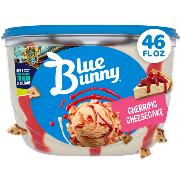 Blue Bunny Cherrific Cheesecake Premium Frozen Dessert, 46 fl oz