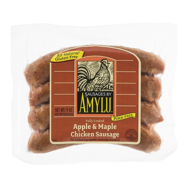 Amylu Apple & Maple Chicken Sausage 4 CT (9 oz) Instacart