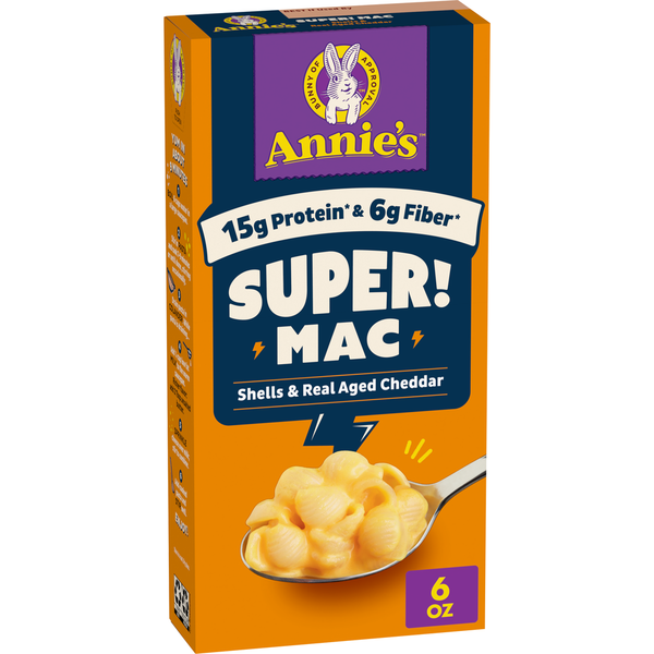 Annie's Super! Mac Shells and Real Aged Cheddar Macaroni And