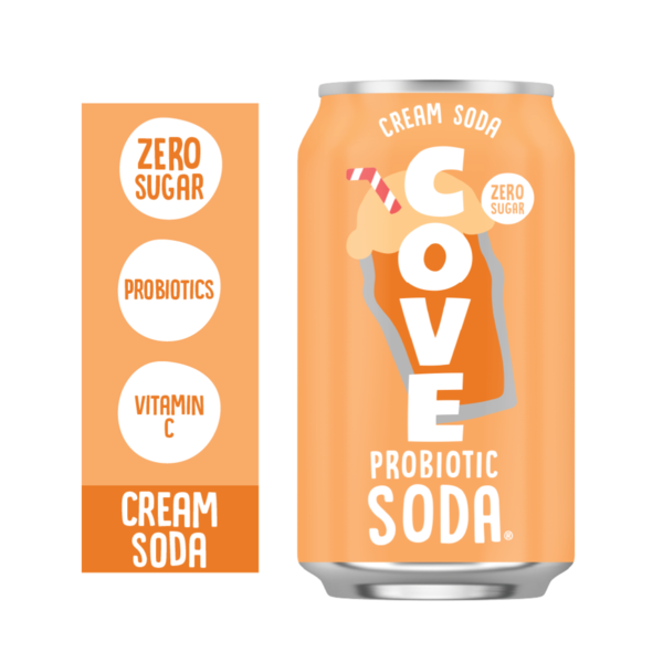 Cove Zero Sugar Probiotic Soda, Cream Soda Same-Day Delivery or