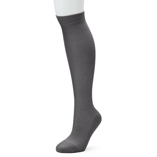 Dr. Motion 1/2-Cushion Compression Knee-High Socks, Women's, Size: 9-11, Dark Grey