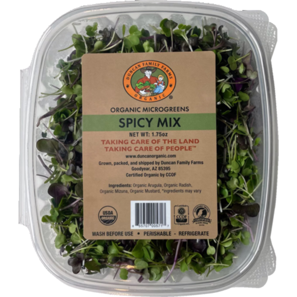 Duncan Family Farms Organic Spicy Mix Microgreens