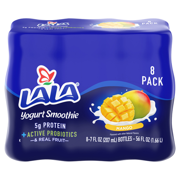 LALA 8 Pack Mango Yogurt Smoothie