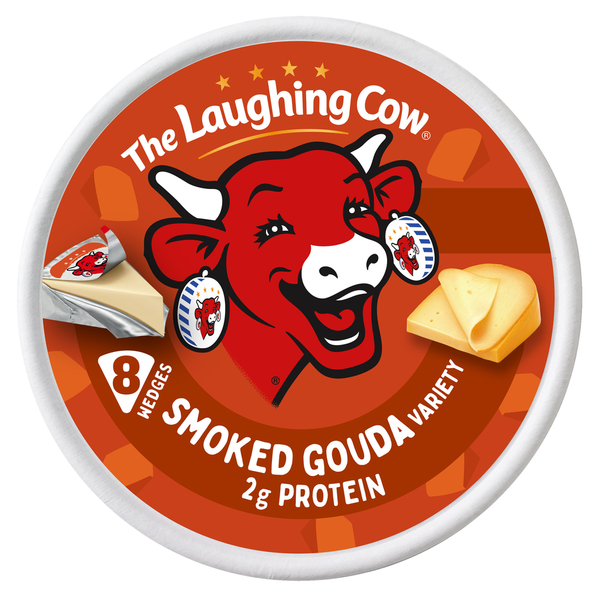 The Laughing Cow Smoked Gouda Variety Spreadable Cheese Wedges