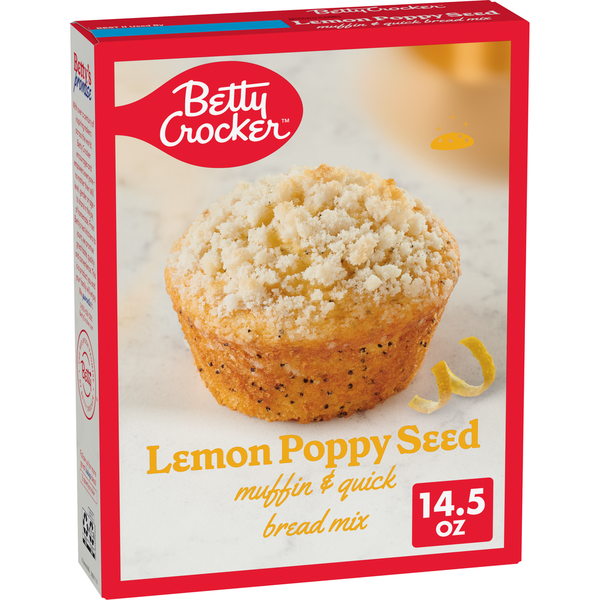 Betty Crocker Lemon Poppy Seed With Streusel Muffin & Quick Bread