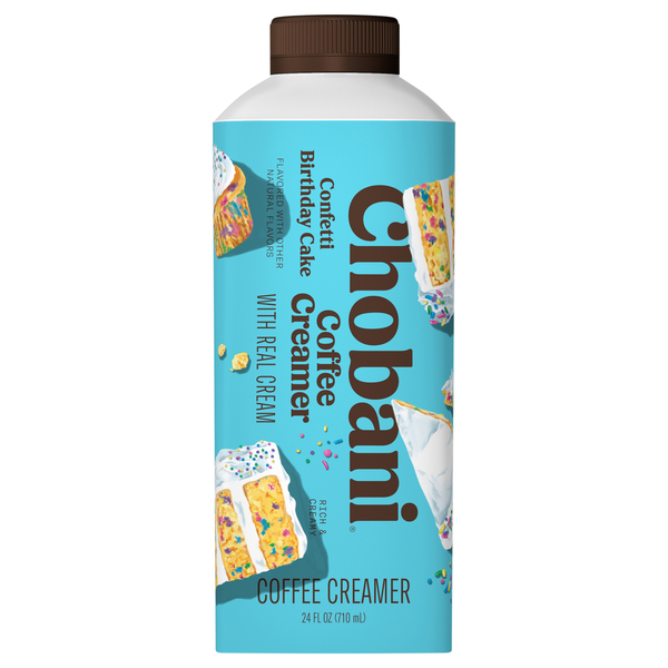 Chobani Confetti Birthday Cake Coffee Creamer with Real Cream