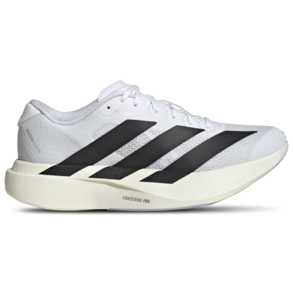 adidas Women's Adizero EVO SL Medium Width Running Shoes, Size 11 - White & Black