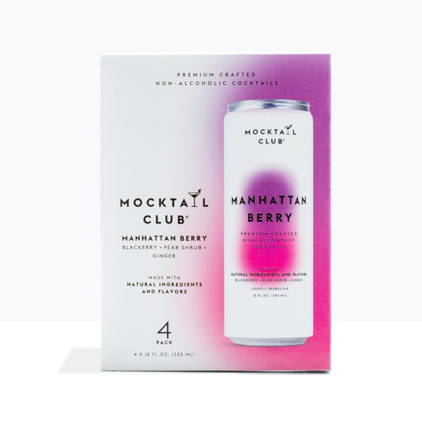 Mocktail Club Manhattan Berry, Non Alcoholic Cocktails, Lightly Sparkling