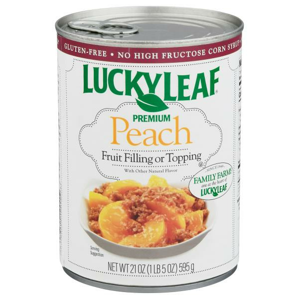 Lucky Leaf Fruit Filling or Topping, Premium, Peach Same-Day