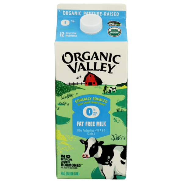 Organic Valley Organic Fat Free Milk Same-Day Delivery or Pickup
