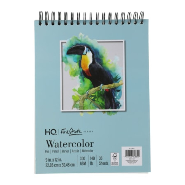 Hq Finestroke Watercolor Sketchbook, 9 x 12 Inch