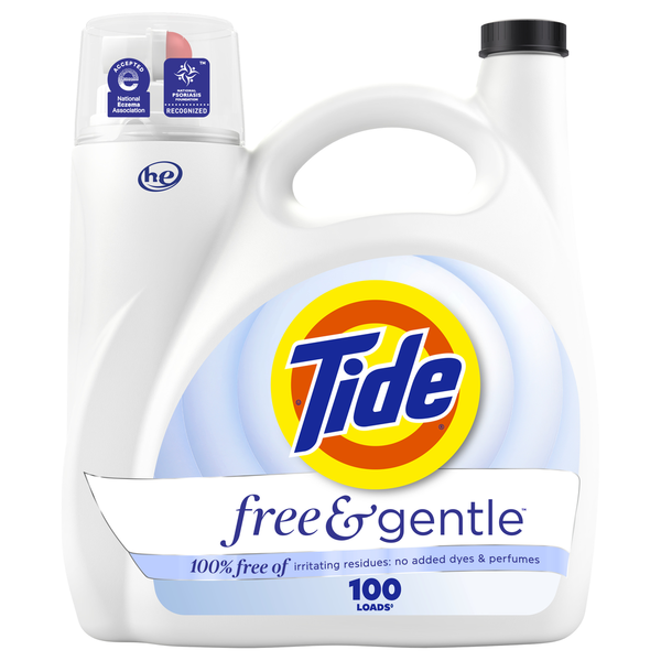 Tide Liquid Laundry Detergent - Free & Gentle Same-Day Delivery or