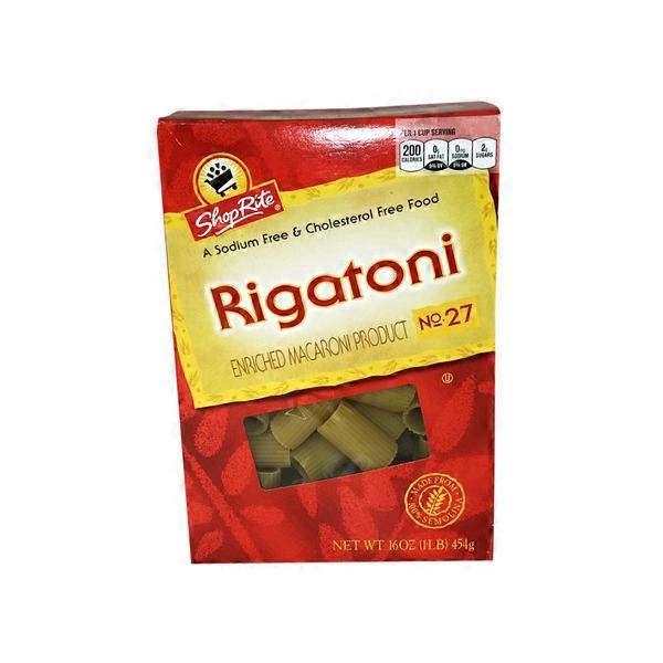 ShopRite Enriched Macaroni Product, Rigatoni No. 27 (1 oz) Instacart