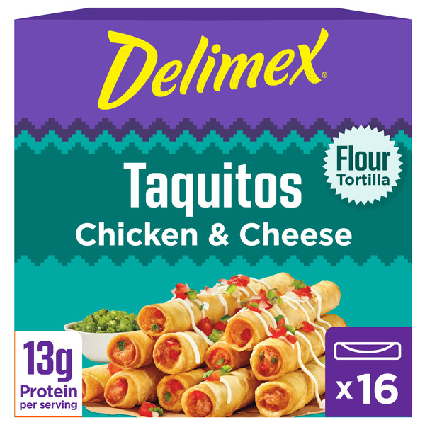 Delimex Chicken & Cheese Flour Taquitos Frozen Snacks