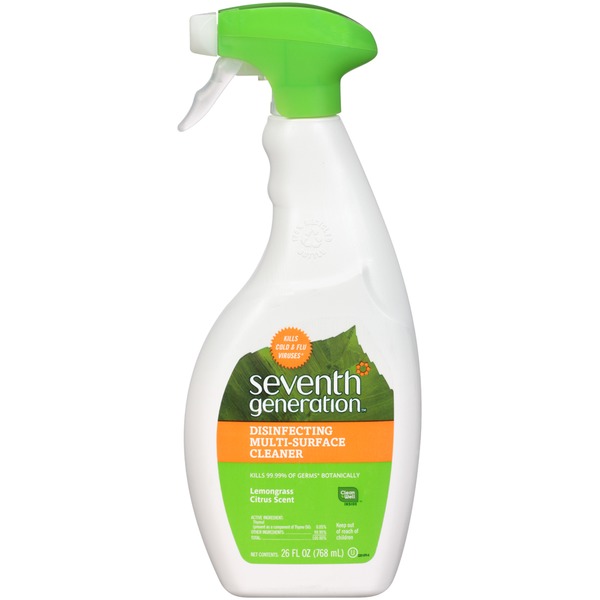 Seventh Generation Disinfecting Lemongrass Citrus Scent MultiSurface