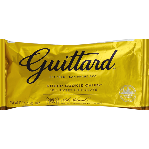 Guittard Baking Chips Semisweet Chocolate Super Cookie Chips 48% Cacao