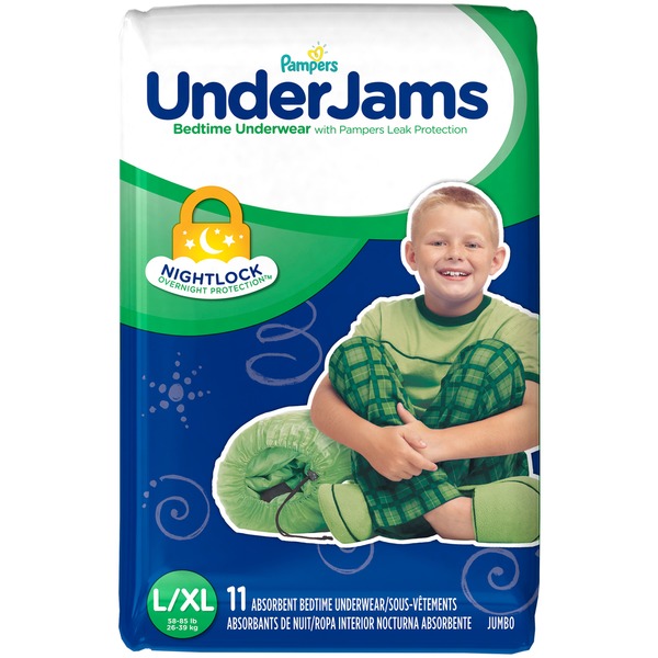 Pampers Underjams Bedtime Underwear Boys Size L/Xl (11 ct) Instacart