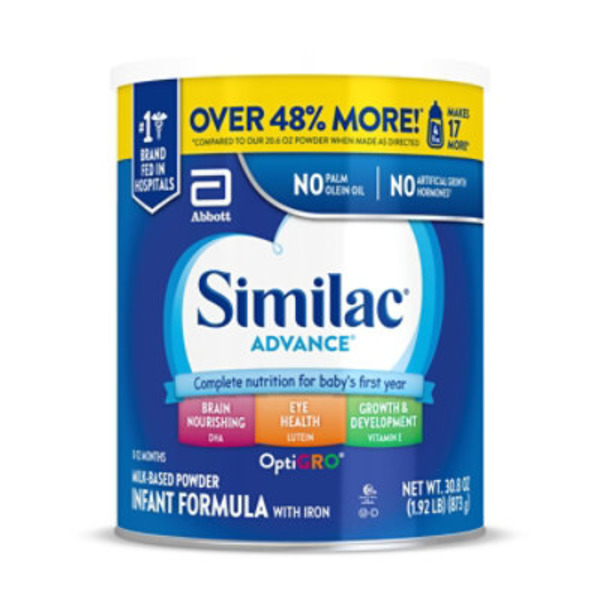 Similac Advance Infant Formula with Iron Powder Can