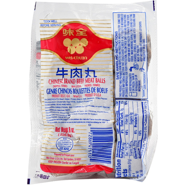 Wei-Chuan Beef Meatballs