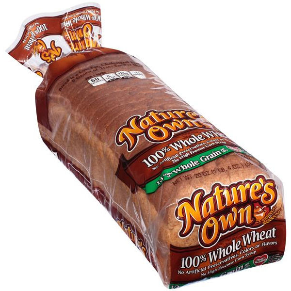 Nature'S Own - 100% Whole Wheat Loaf - 20 oz Loaf