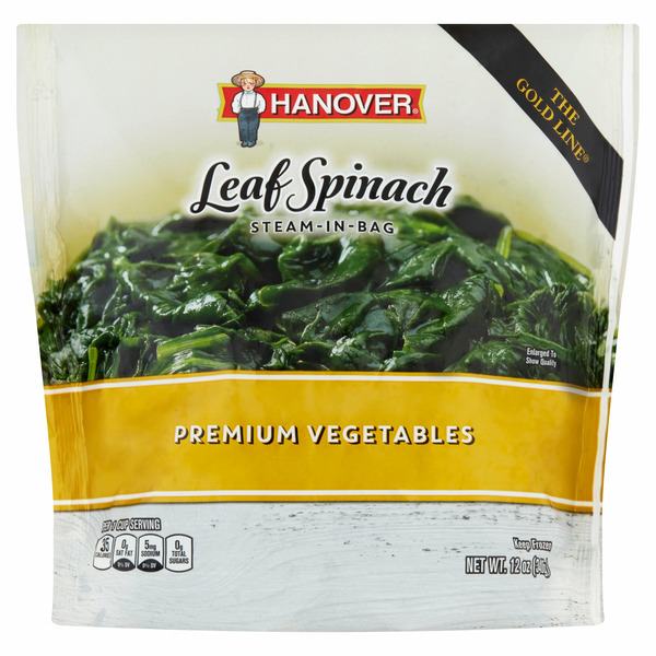 Hanover Steam-in-bag Leaf Spinach Premium Vegetables