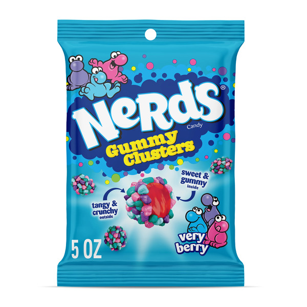NERDS Gummy Clusters Candy Very Berry Crunchy And Gummy