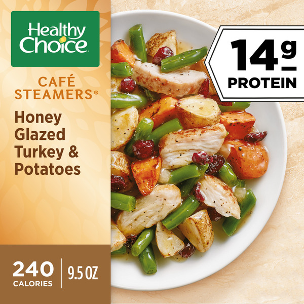 Healthy Choice Cafe Steamers Honey Glazed Turkey & Potatoes, Frozen Meal
