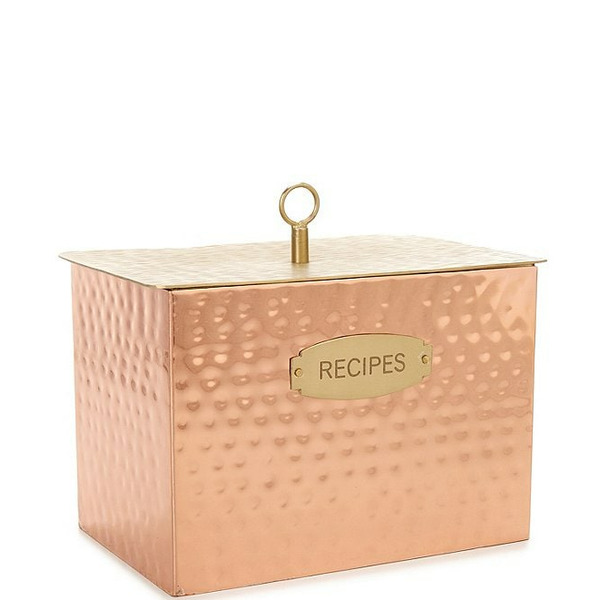 Southern Living Copper Recipe Box