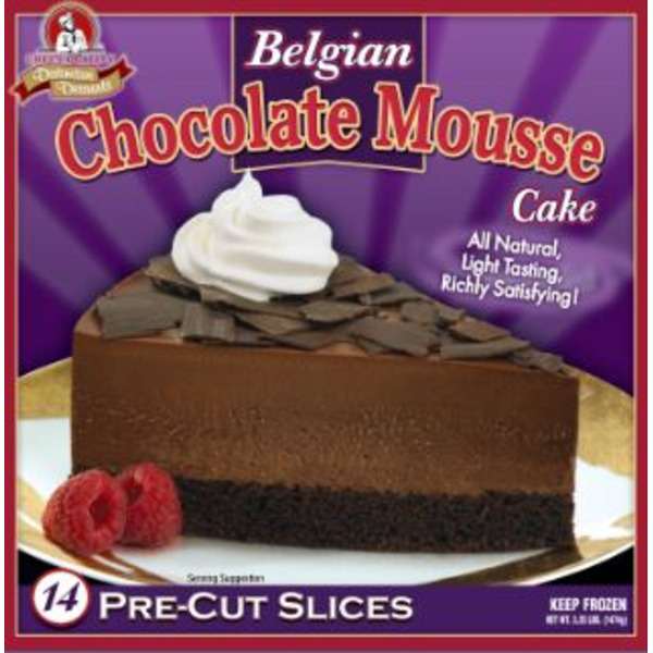 Frozen Chef's Quality - Belgian Chocolate Mousse Cake - 14 slices