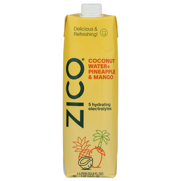 COCO ZICO Pineapple Mango Coconut Water 1 Liter Same-Day Delivery
