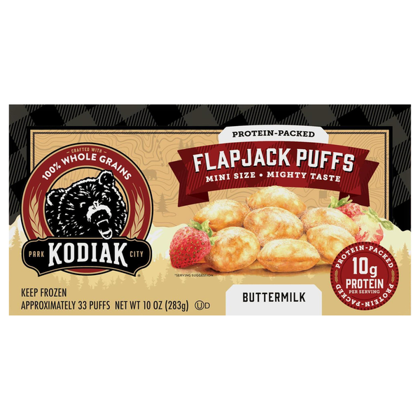 Kodiak Buttermilk Mini Size Flapjack Puffs Same-Day Delivery or