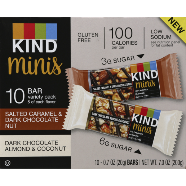 KIND Bars, Salted Caramel & Dark Chocolate Nut, Dark Chocolate Almond