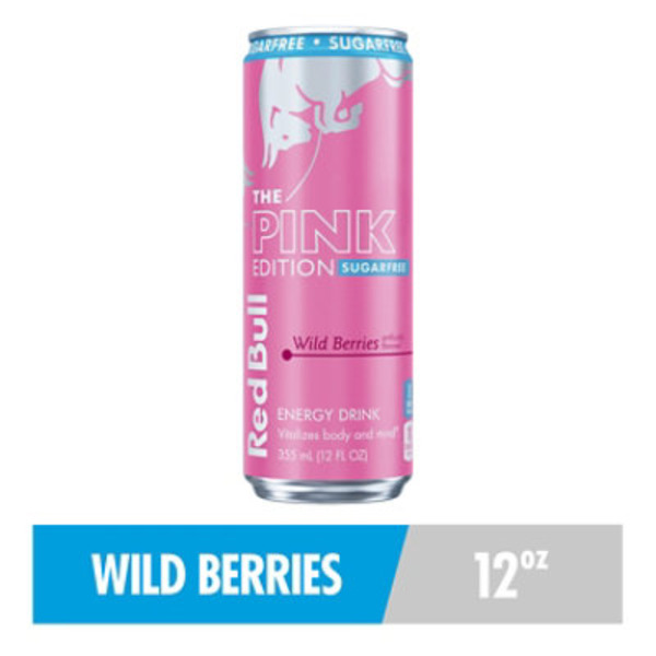 Red Bull Pink Edition Sugarfree Energy Drink Can