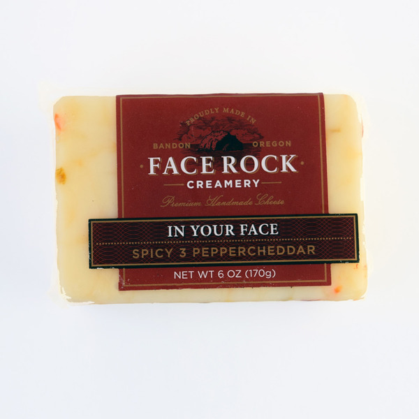 Face Rock Creamery In Your Face, Spicy 3-Pepper Cheddar Cheese
