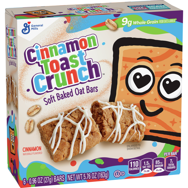 Cinnamon Toast Crunch Cinnamon Soft Baked Oat Bars Chewy Treat