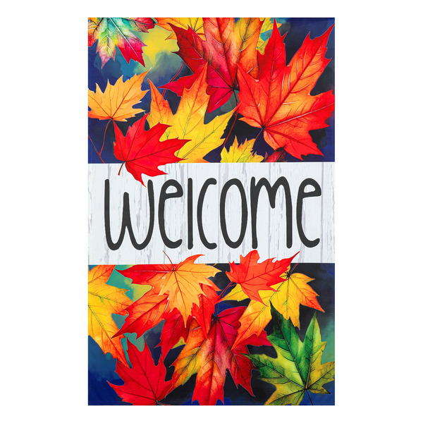 Style Selections Fall Leaves House Flag