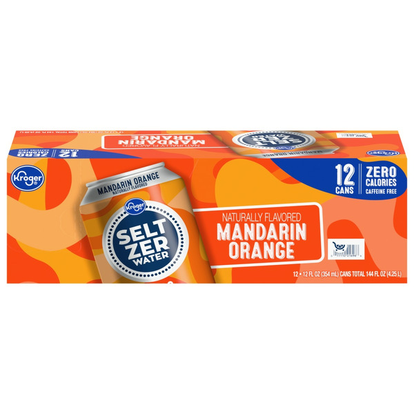 Kroger Kroger Mandarin Orange Seltzer Water SameDay Delivery or Pickup