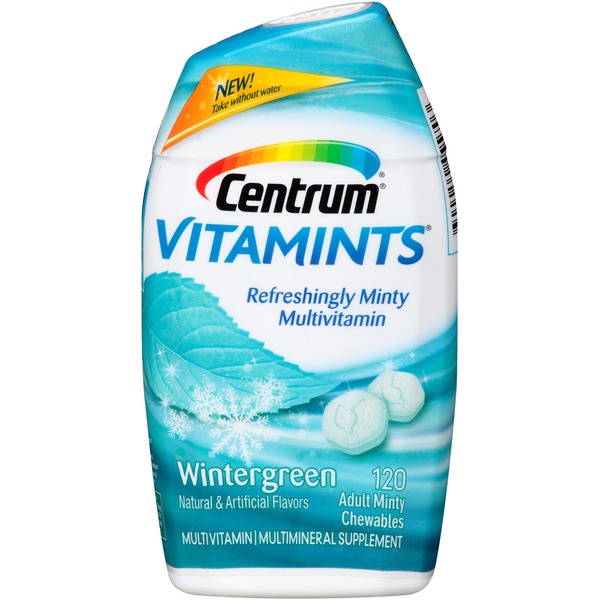 Centrum VitaMints Wintergreen Adult Minty Chewables Multivitamin