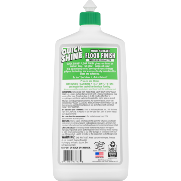 Holloway House Quick Shine Multi Surface Floor Finish 27 Fl Oz